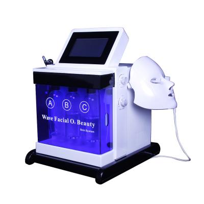 China Exfoliators Original Hydra Handle Multi Skin Cleansing Oxygen Dermabrasion Machine With Led Mask for sale