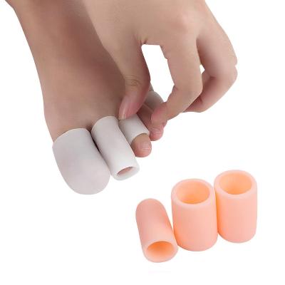 China Hot Selling Toe Tube Toe Beads Cover Toe Valgus Overlap Bunion Toe Thumb Finger Protector Gel Sleeve Foot Cover for sale