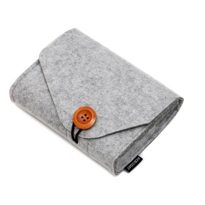 China Viable Main Organizer Travel Storage Bag Mini Felt Pouch Earphone Power Bank Data Cable SD Card Coin Pack for sale