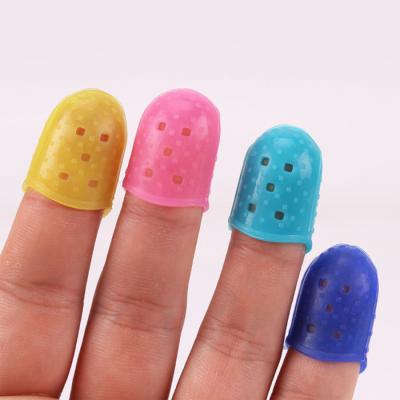 China Washable Comfortable Silicone Finger Pad Protector Finger Guards Guitar Fingertip Protectors For Ukulele Guitar for sale