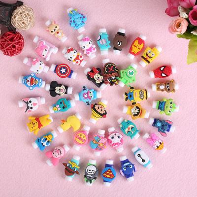 China Usb Charger Cable Cartoon Cable Protector Data Line Cord Protector Cable Winder For USB Charging Cable for sale