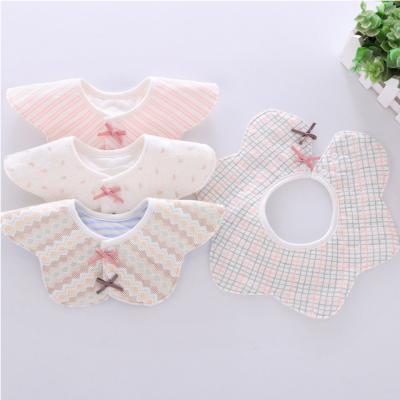 China Viable Newborn Baby Kids Cartoon Drool Towel Star Burp Saliva Feeding Cloths Customized Logo Baby Bibs for sale