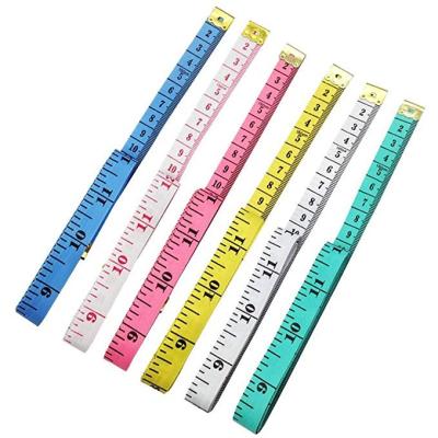 China Eco-Friendly Body Ruler Soft Tape Measuring Seam Tailor Flat 60 Inch 1.5M Custom Measuring Tape for sale