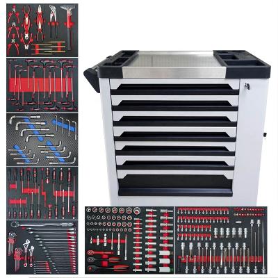 China RT298A 298PCS Germany Tool Trolley Collected Tool Cabinet with DIY Tools for sale