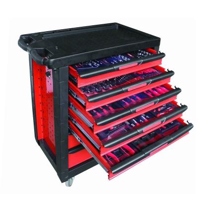 China Professional 220pcs Tool Cabinet Collected With Craftman Tools Trolley Cabinet With Tools for sale