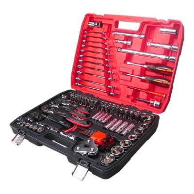 China Auto DIY Tool 121PCS Kit Car Repair Sockets Set Car Tool Kit The Combination Socket Wrench Set With Plastic Tool Box for sale