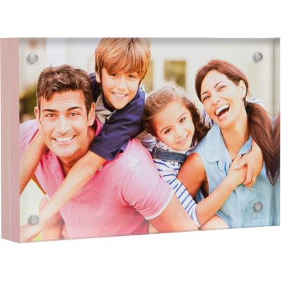 China Wholesale Eco-friendly Durable With Base Holder Crystal Acrylic Photo Frame Gift Magnetic Acrylic Picture Frame for sale