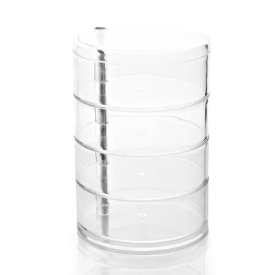 China Home Decoration Multifunctional 360 Adjustable Rotating Acrylic Storage Box Organizer Plastic Cosmetic Makeup for sale