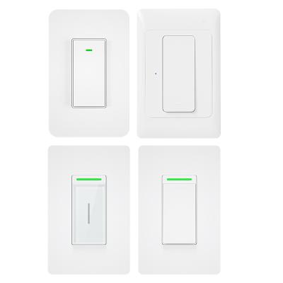 China 1 Gang 3 Way Voice Control Switch Mobile Remote Control Smart Wall Switch With Indicator for sale