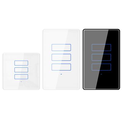 China Smart Home System USA Smart Home System Touch Glass Touch Screen Lamp Switch WiFi Smart Touch Screen Switch for sale