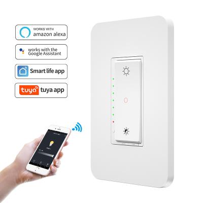 China Durable Mexico standard alexa dimmer switch wifi smart lamp switch led 3 way 2 way dimmer switch for sale