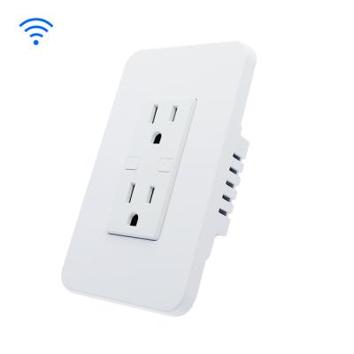 China Kesen USA wall plug socket wall socket smart smart smart wifi standard mobile wifi remote control for sale