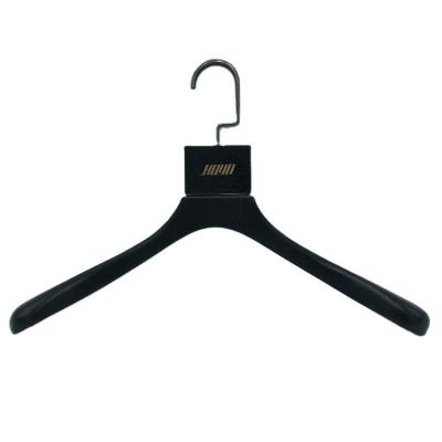 China Personalied Premium Coat and Jacket Hanger Wooden Garment Hangers for Clothes and Coats for sale