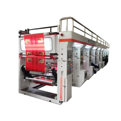 China Automatic Advertising Company Color Register Engraving Arc Rotogravure Printing Machine for sale