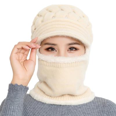 China 2021 NEWEST JOINT logo wholesale custom quality hot designer women scarf sets winter cap knitted beanie hats for sale