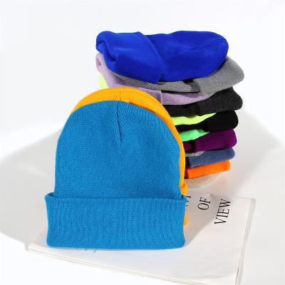 China Premium Quality Warm Wool Knitted Ribbed Knit Womens Beanies Label Mens Womens Breathable Winter Hats for sale