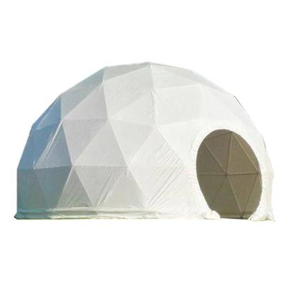 China Water Proof Good Quality Outdoor Hotel Resort PVC Leisure Round Canvas Glamping Dome Tent for sale