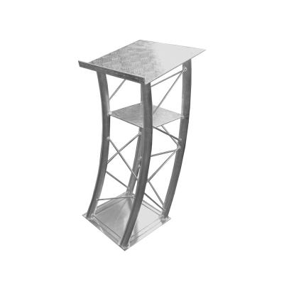 China Concert/school bar/club hall curved aluminum podium YJT-04 connect to truss used in bar club school hall classes for sale