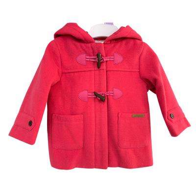 China Casual Competitive Price Kids Melton Coats For Women Small Princess Chenille Wholesale Custom Embroidered Patches Woolen Coat for sale