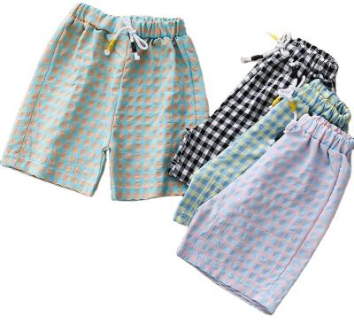 China Factory Wholesale Custom Breathable Kids Summer Boutique Polyester Cotton Fabric Beach Casual Shorts For Boy Clothes for sale