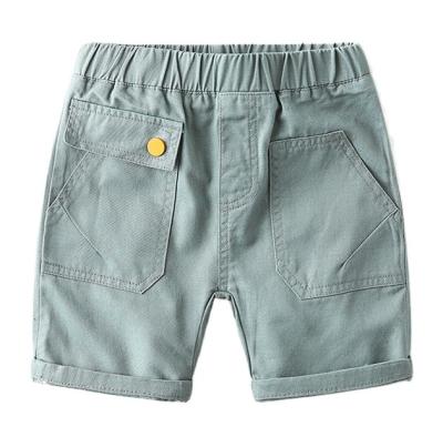 China Factory Wholesale Custom Breathable Kids Summer Boutique Polyester Cotton Fabric Beach Casual Shorts For Boy Clothes for sale