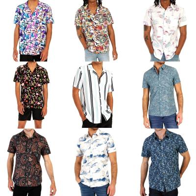 China Factory direct sale European and American anti-pilling plus size men's casual button up shirt for sale