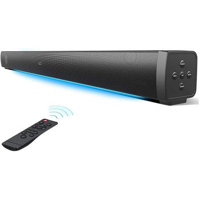 China Super Powerful Wireless System 120W Max Soundbar With Blue Light 2.1CH Sound Bar With Optional Wireless Subwoofer For TV for sale