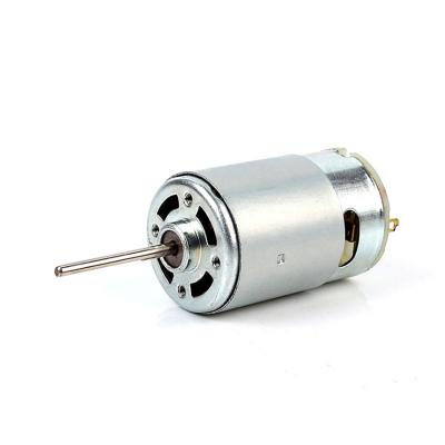 China 12v 100w totally enclosed dc motor specifications RS 550 brush dc motors for sale