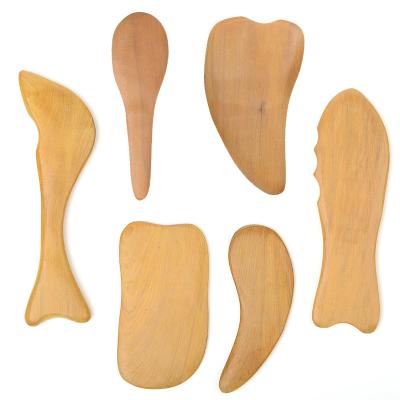 China Gua Sha Wood Tool Kit Terapia De Madera Body Therapy Body Tools Colombian Massage Wood Therapy Gua Sha Tool Kit for sale