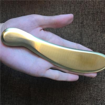 China Body Myofascial Tools Stainless Steel Gua Sha Massage Tool Brass Scraping Titanium Gua Sha for sale