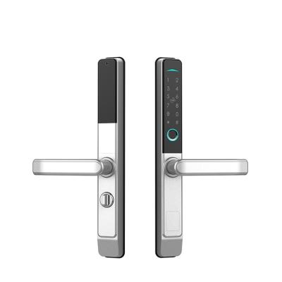 China TUYA SMART Apartments LOCK Fingerprint Password Smart Electronic Digital Magnetic Sliding Door Lock for sale