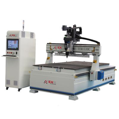 China Hotels ATC Woodworking CNC Engraving Machine 4 Axis 3d Wood Door Cutting Machinery 1530 for sale