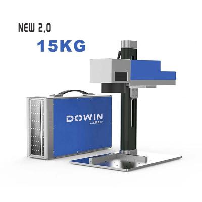 China Portable Mini Deep Marking Slit 20W 30W 50W Raycus Fiber Laser Marking Printing Engraving Machine JPT Mopa Jewelry Color Metal Engraver for sale