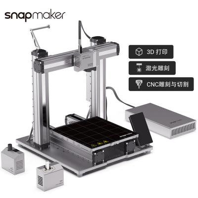 China Mini Desktop Snapmaker 2.0 A350T 3-in-1 Modular 3D Printing Laser Engraving CNC Carving Machine for sale