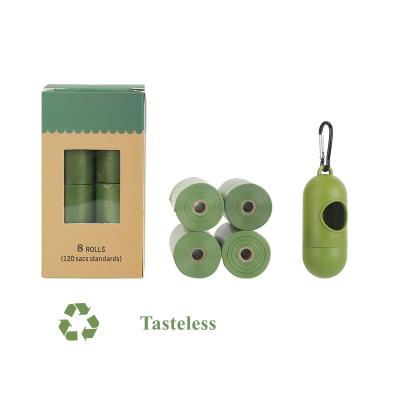 China Viable Environmentally Friendly Compostable Degradable Dog Waste Bag Dispenser Pet Waste Bag Biodegradable Pet Poop Bag for sale