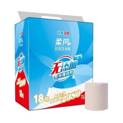 China Wholesale Water Wettable Core Bathroom Tissue/Toilet Paper/Toilet Paper Roll Printed 1/2/3/4 Per Layer for sale