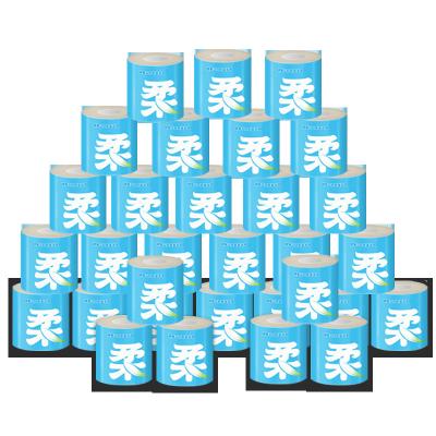 China Super Soft Water Wettable 1ply 2 Ply Core Cheap Clean Toilet Paper for sale