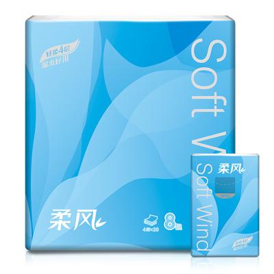 China Wholesale Water Wettable Facial Tissue Paper Mini Packing Pouch Eco-friendly Disposable Tissue Paper For Travel for sale