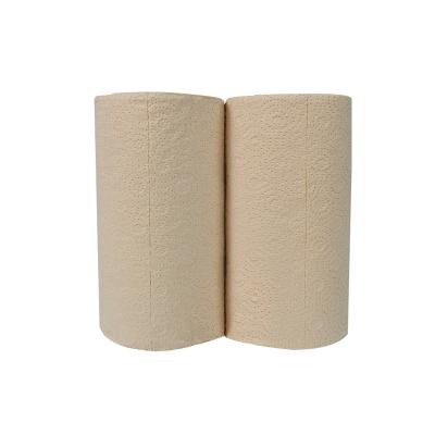 China Oil Absorption 2 Ply Kitchen Paper Roll Kitchen Bamboo Tissue Paper Towels for sale