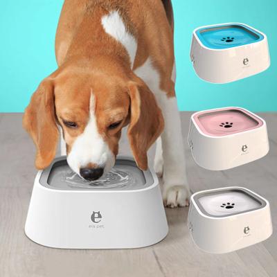 China Sustainable Dog Drinking Water Bowl Floating Non-Wetting Mouth Cat Bowl Without Spill Drinking Water Dispenser Plastic Anti-Over Dog Bowl for sale