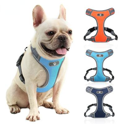 China Stocked Hot Selling  Breathable Mesh Big Pet Harness Large Dog Harness for sale