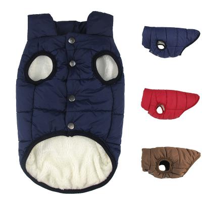 China Stocked Winter Dog Clothes Fleece Lined Warm French Bulldog Jacket for Small Medium Dogs Outfits Soft Windproof Labrador Large Dog Coat for sale