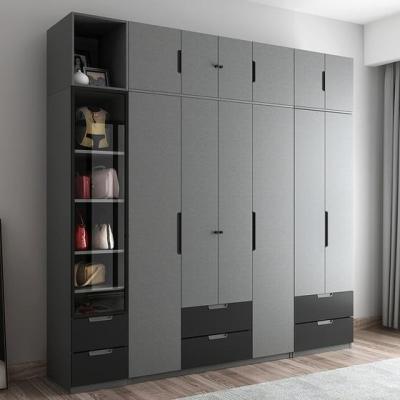 China (Size)Adjustable Universal Steel Hanging Storage Gray Wardrobe Closet Clothes Cabinet For Sale for sale