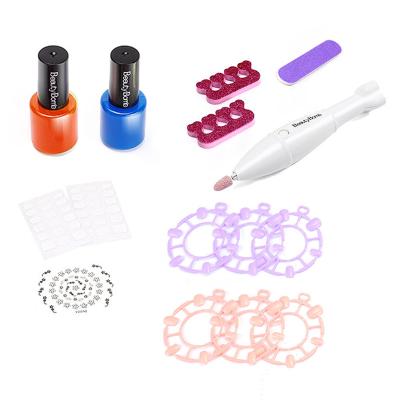 China Safe and Non-Toxic Children's Makeup Toys Nail Art Kids With Electric Nail Polisher for sale