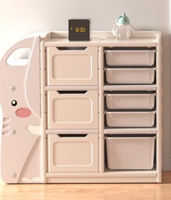 China Modern Elephant Cartoon Shape Plastic Children's Furniture Toys Storage Shelf Kids Cabinets for sale