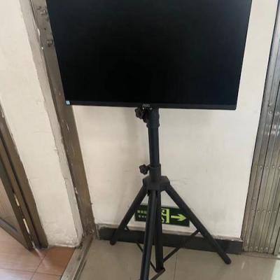 China PORTABLE Extra Tall Tripod Monitor Single Position Fully Adjustable Stand For Computer Screen for sale