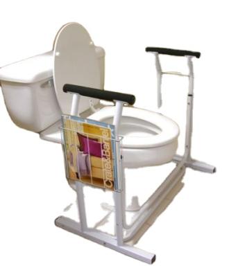 China Traditional toilet safety rail for elderly, handicap and disabled people. toilet metal guard support for sale