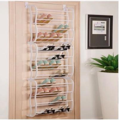 China (Size)Adjustable Plastic Shoe Rack Organizer Save Space Storage Rack Shoes Rack Holder Cabinet Organizer Space Saver Shoe Slot Organizer for sale