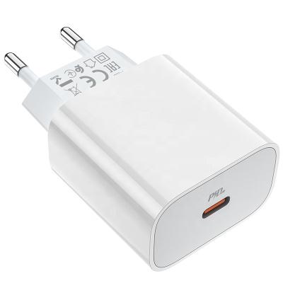 China C76A Mobile Phone High Speed ​​EU Plug Wall Charger PD20W Mobile Phone Fast Charger for sale