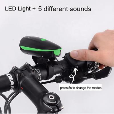 China ABS LED USB Charging Bicycle Front Light With Battery Waterproof Bike Front Light for sale